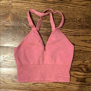 Pink Free People Sports Top